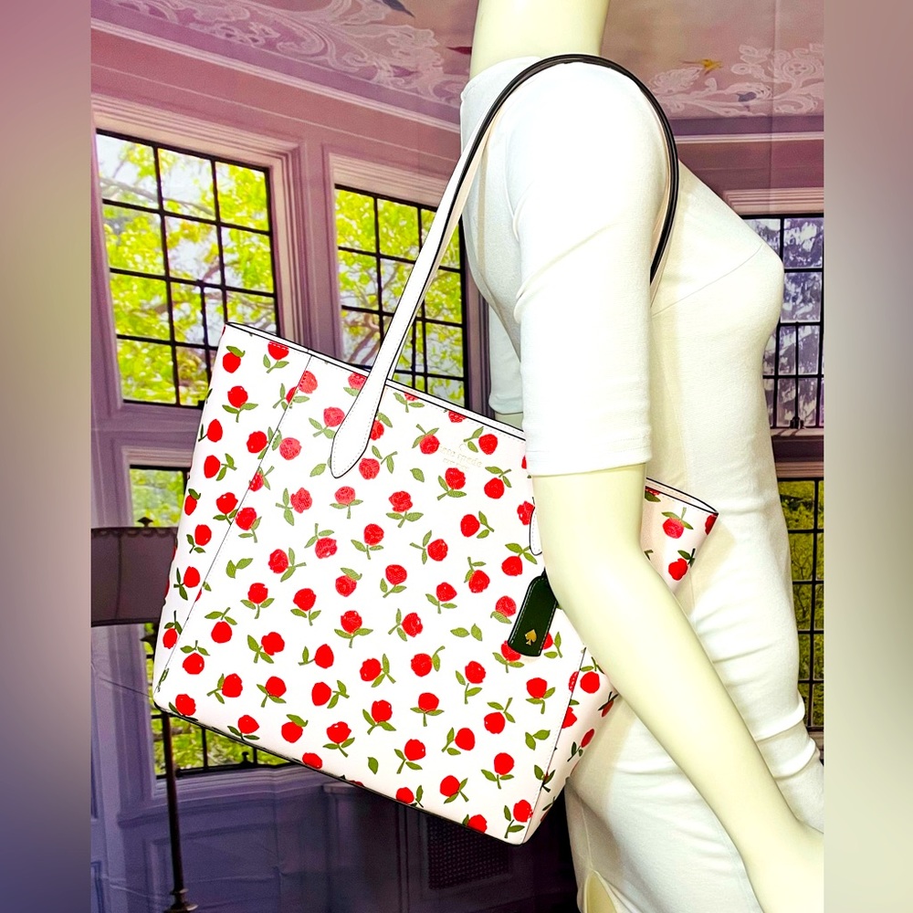 NWT Kate Spade Dana floral tote with matching bifold wallet - Picture 7 of 15